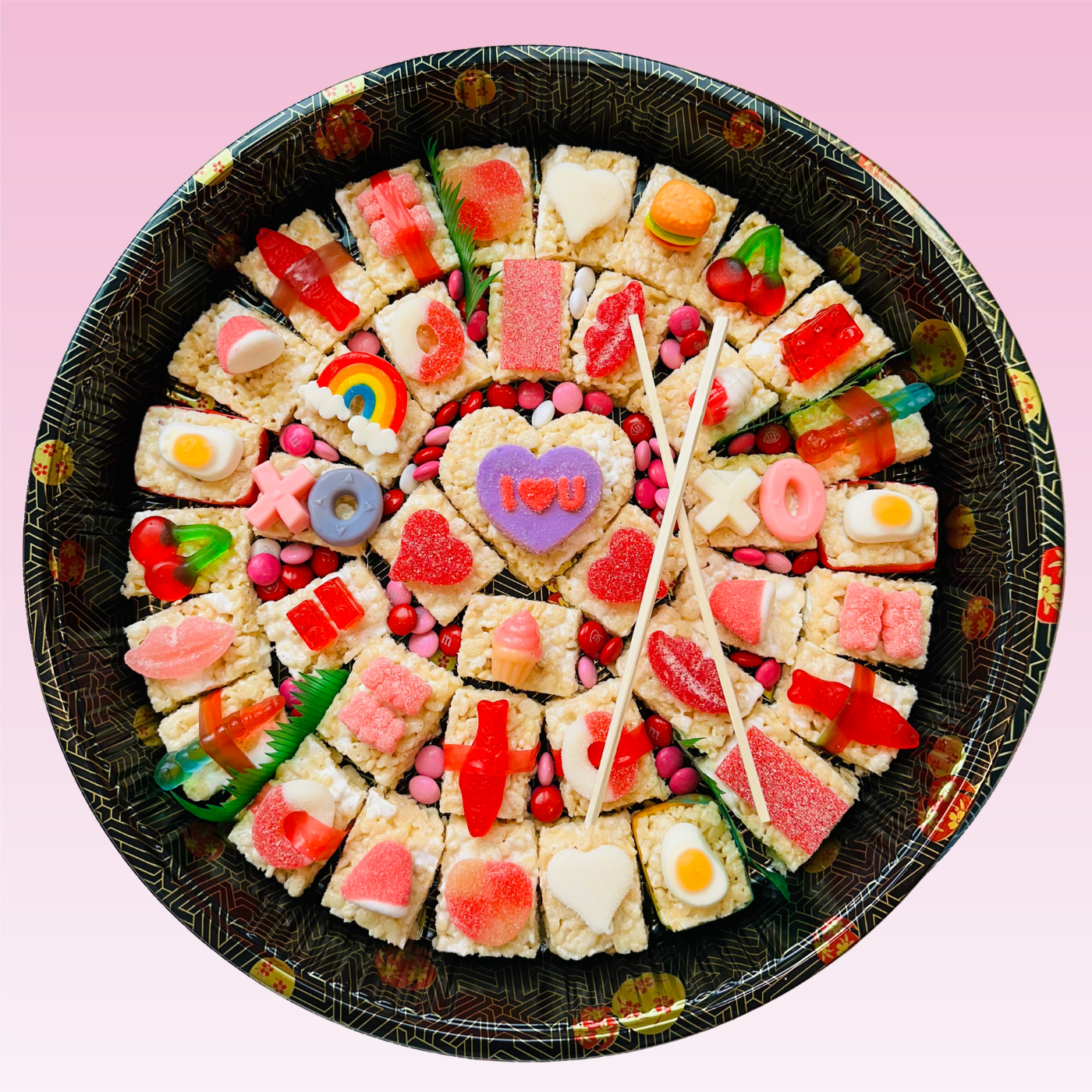 Valentine's Day 50 piece custom platter